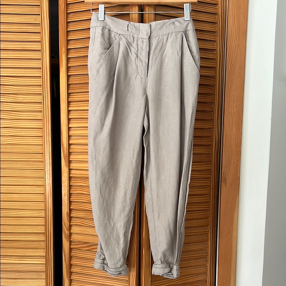 Wilfred Tan Chinos linen Comfortable Khakis